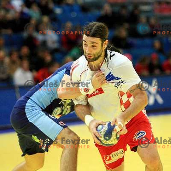 Norway, Stavanger, 20/01/2008. Ivano BALIC (4) during the third European Handball Championship preliminary match against Slovenia.