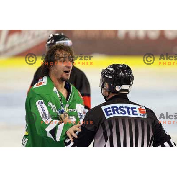 Yarema at ice-hockey game ZM Olimpija- Alba Volan in Ebel league,played in Ljubljana 20.1.2007. ZM Olimpija won the game 5:0.Photo by Ales Fevzer 