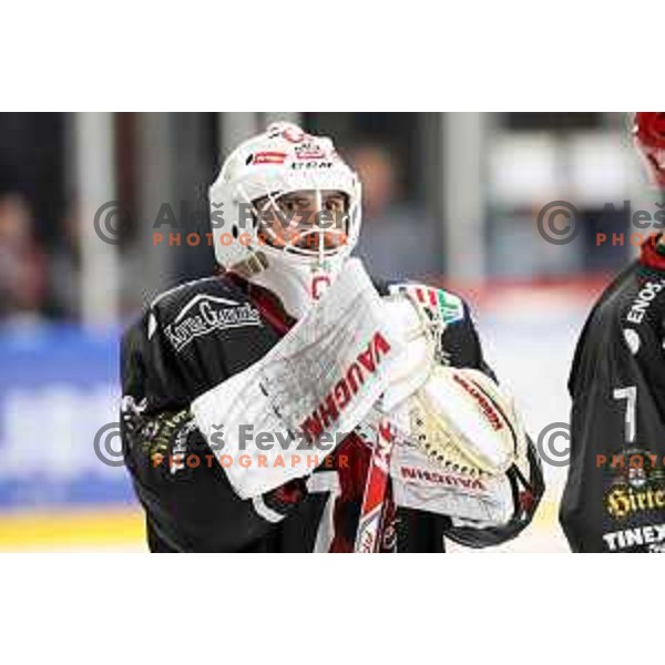 action during Summer League ice-hockey match between Acroni Jesenice and SZ Olimpija in Bled Ice Hall, Slovenia on August 25, 2018
