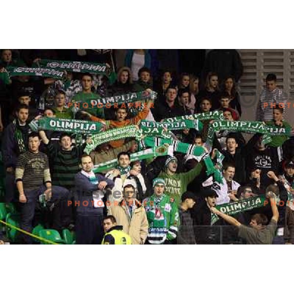 Green Dragons at ice-hockey game ZM Olimpija- Alba Volan in Ebel league,played in Ljubljana 20.1.2007. ZM Olimpija won the game 5:0.Photo by Ales Fevzer 