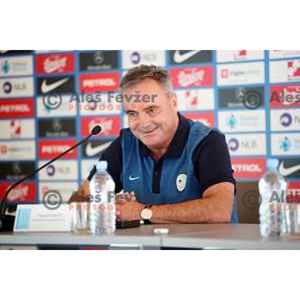Tomaz Kavcic, head coach of Slovenia National Football team during press conference NZS, Brdo pri Kranju, Slovenia on August 29, 2018