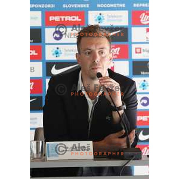 Tomaz Kavcic, head coach of Slovenia National Football team during press conference NZS, Brdo pri Kranju, Slovenia on August 29, 2018
