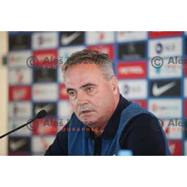 Tomaz Kavcic, head coach of Slovenia National Football team during press conference NZS, Brdo pri Kranju, Slovenia on August 29, 2018