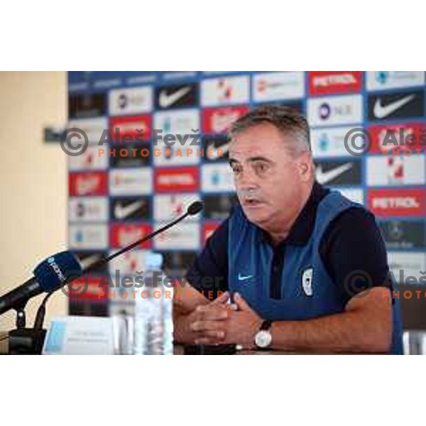 Tomaz Kavcic, head coach of Slovenia National Football team during press conference NZS, Brdo pri Kranju, Slovenia on August 29, 2018