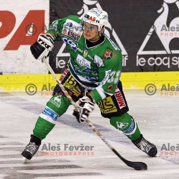 Pasi Petrilainen at ice-hockey game ZM Olimpija- Alba Volan in Ebel league,played in Ljubljana 20.1.2007. ZM Olimpija won the game 5:0.Photo by Ales Fevzer 