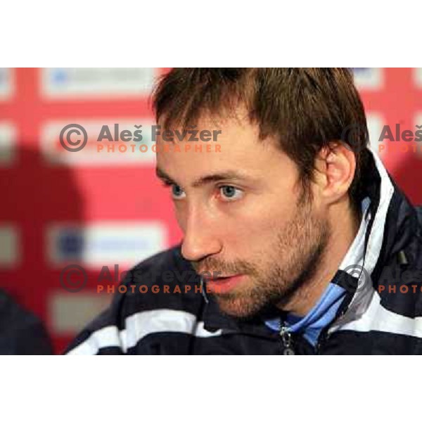 Norway, Stavanger, 21/01/2008. Vid KAVTICNIK at the press conference after preliminary group matches on EC 2008.