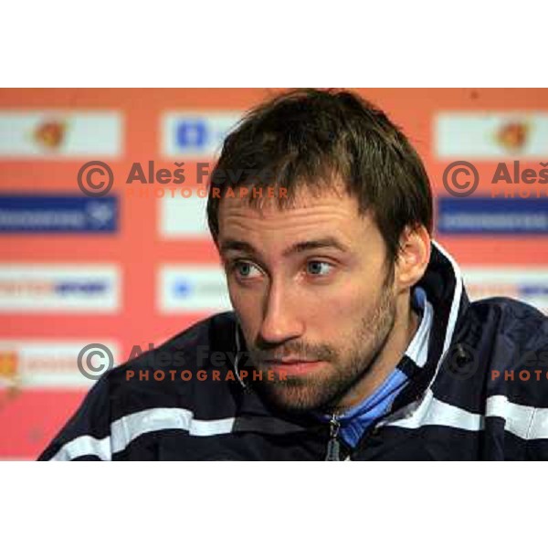 Norway, Stavanger, 21/01/2008. Vid KAVTICNIK at the press conference after preliminary group matches on EC 2008.