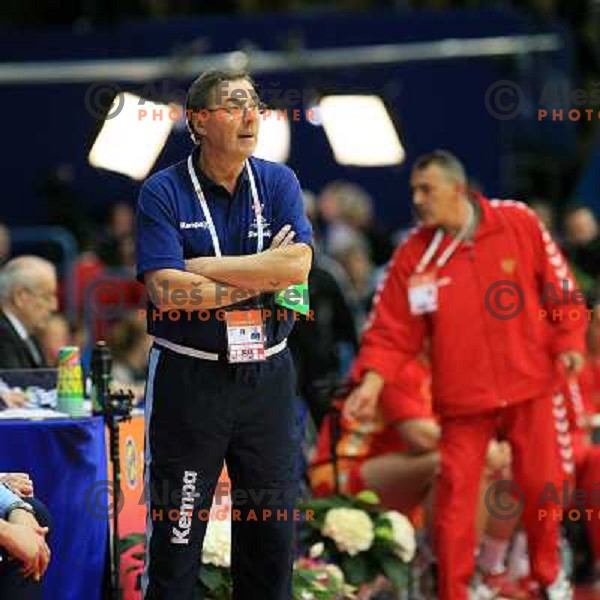 Norway, Stavanger, 22/01/2008. Miro POZUN, Slovenian team headcoach during the first European Handball Championship main round match. 