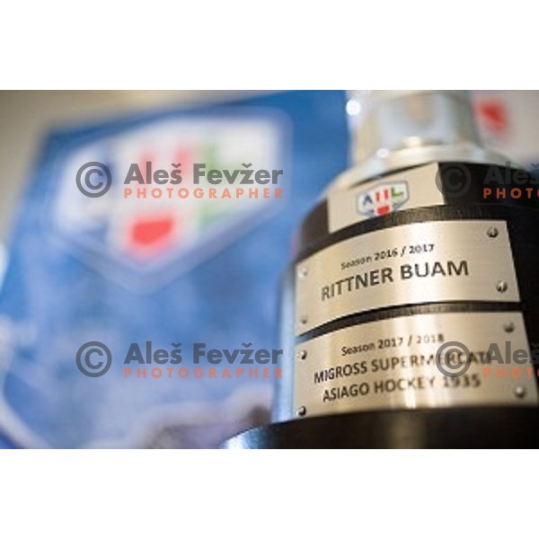 at the pre season press conference of the Alps Hockey League, Bled Castle, Bled, Slovenia