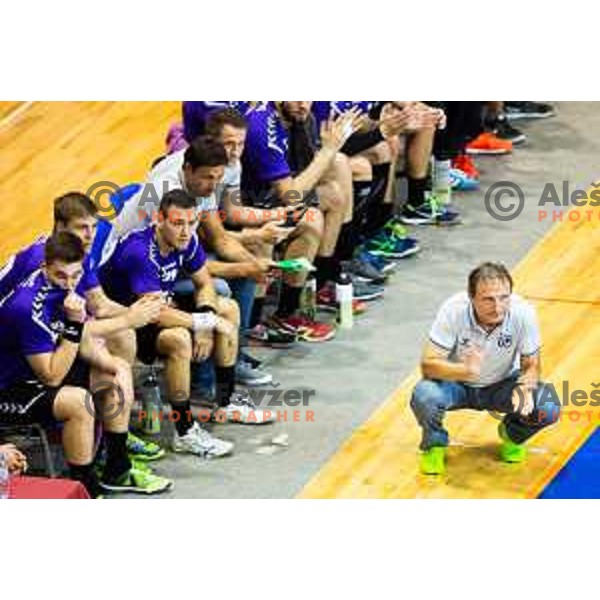 Marko Sibila, head coach of Maribor Branik during handball match between Maribor Branik and Koper 2013, played in Dvorana Tabor, Maribor, Slovenia on September 13, 2018