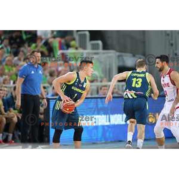 action during FIBA Basketball World Cup 2019 European Qualifiers match between Slovenia and Turkey in Ljubljana, Slovenia on September 17, 2018