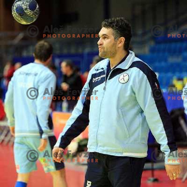 Norway, Stavanger, 22/01/2008. Boris DENIC Slovenian team headcoach assistant prior to the first European Handball Championship main round match. 