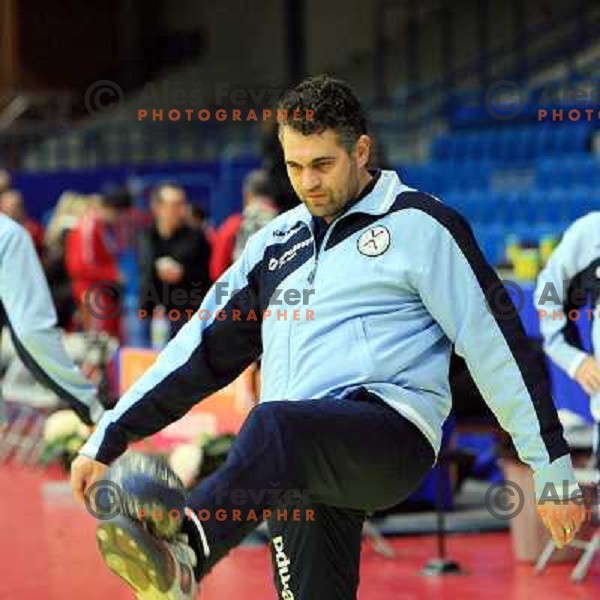 Norway, Stavanger, 22/01/2008. Boris DENIC Slovenian team headcoach assistant prior to the first European Handball Championship main round match. 