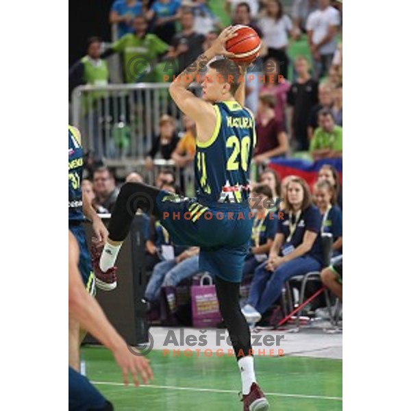 action during FIBA Basketball World Cup 2019 European Qualifiers match between Slovenia and Turkey in Ljubljana, Slovenia on September 17, 2018