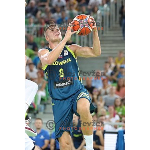 action during FIBA Basketball World Cup 2019 European Qualifiers match between Slovenia and Turkey in Ljubljana, Slovenia on September 17, 2018