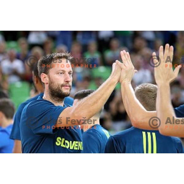 action during FIBA Basketball World Cup 2019 European Qualifiers match between Slovenia and Turkey in Ljubljana, Slovenia on September 17, 2018