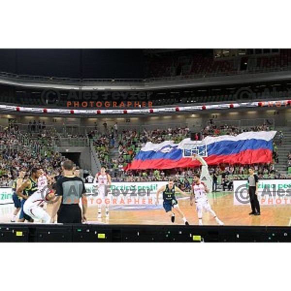 action during FIBA Basketball World Cup 2019 European Qualifiers match between Slovenia and Turkey in Ljubljana, Slovenia on September 17, 2018