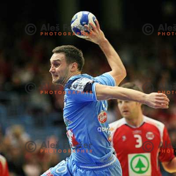 Norway, Stavanger, 23/01/2008. Luka ZVIZEJ (20) during European Handball Championship main round match Slovenia - Norway.