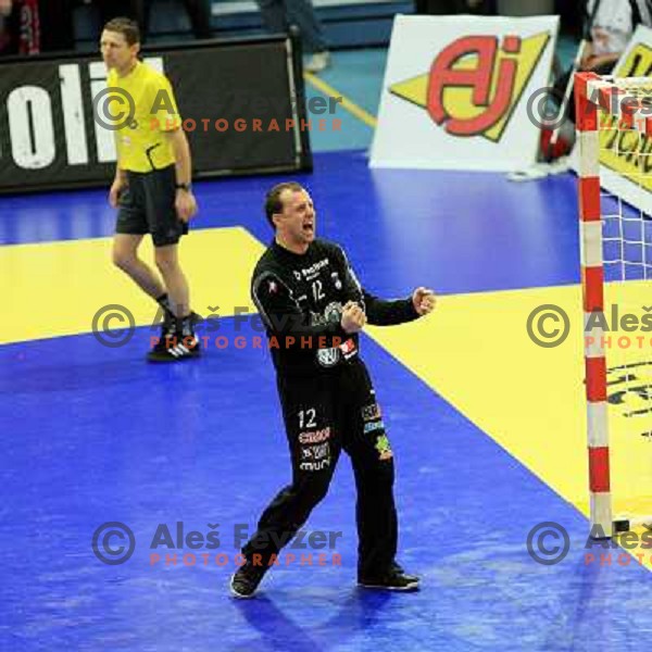 Norway, Stavanger, 23/01/2008. Gorazd SKOF (12) during European Handball Championship main round match Slovenia Norway. 