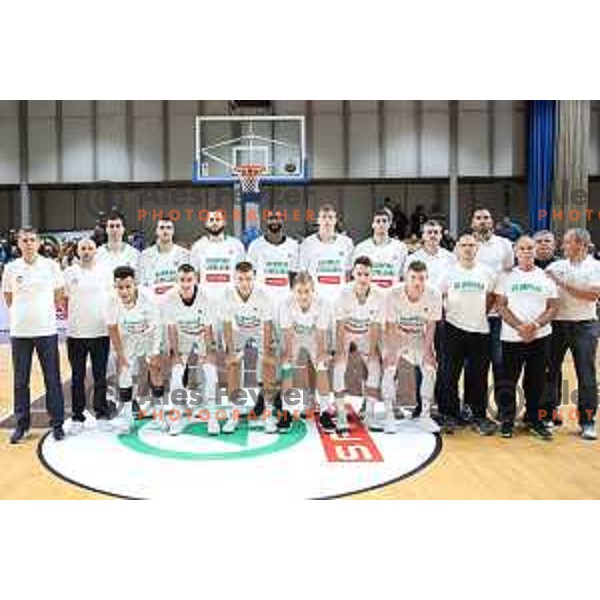 of Petrol Olimpija in action during Slovenian SuperCup basketball match between Petrol Olimpija and Sixt Primorska in Tivoli Hall, Ljubljana on September 24,2018