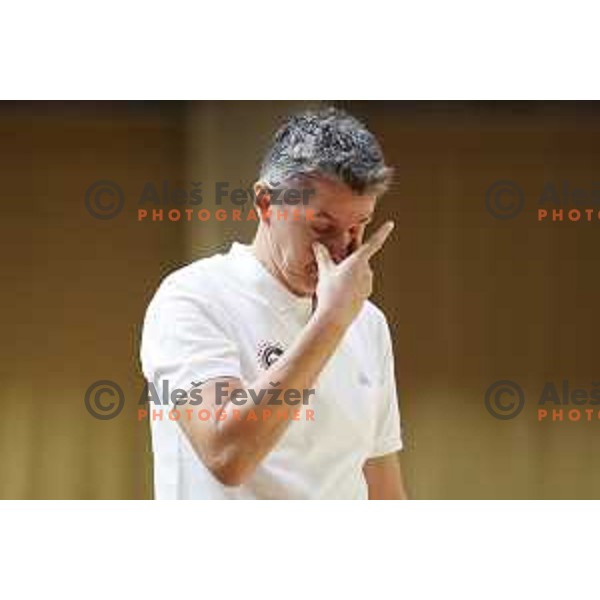 Zoran Martic of Petrol Olimpija in action during Slovenian SuperCup basketball match between Petrol Olimpija and Sixt Primorska in Tivoli Hall, Ljubljana on September 24,2018