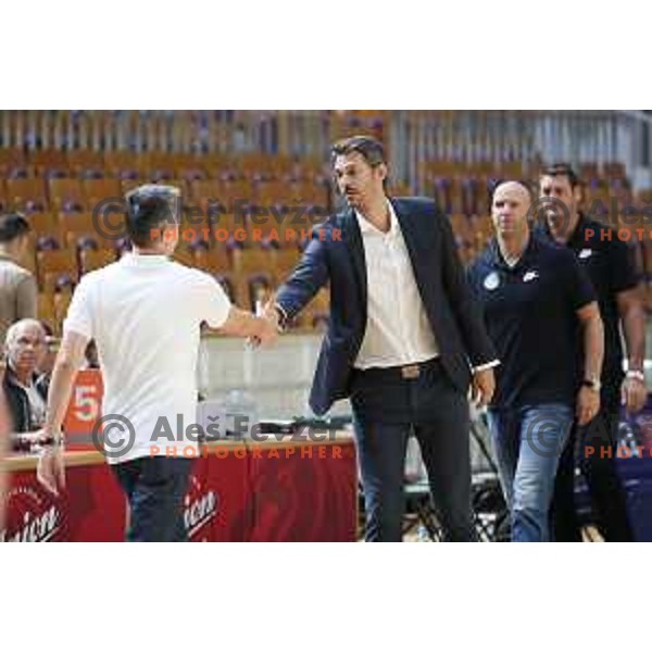 Jurica Golemac during Slovenian SuperCup basketball match between Petrol Olimpija and Sixt Primorska in Tivoli Hall, Ljubljana on September 24,2018