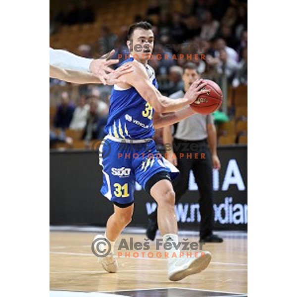 during Slovenian SuperCup basketball match between Petrol Olimpija and Sixt Primorska in Tivoli Hall, Ljubljana on September 24,2018