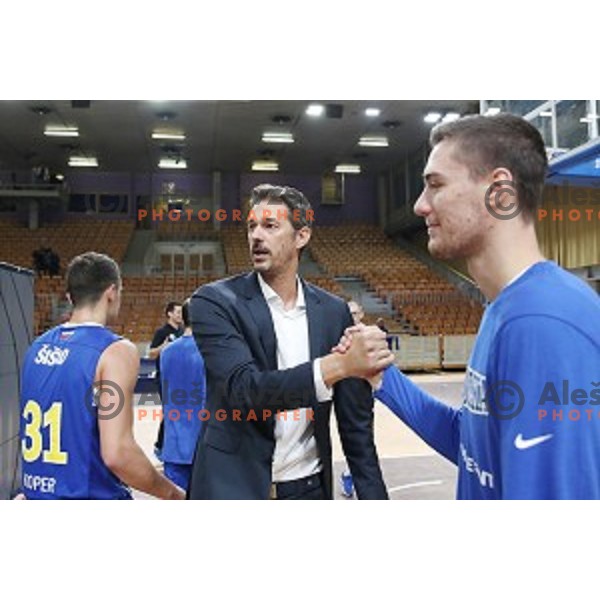 Jurica Golemac during Slovenian SuperCup basketball match between Petrol Olimpija and Sixt Primorska in Tivoli Hall, Ljubljana on September 24,2018