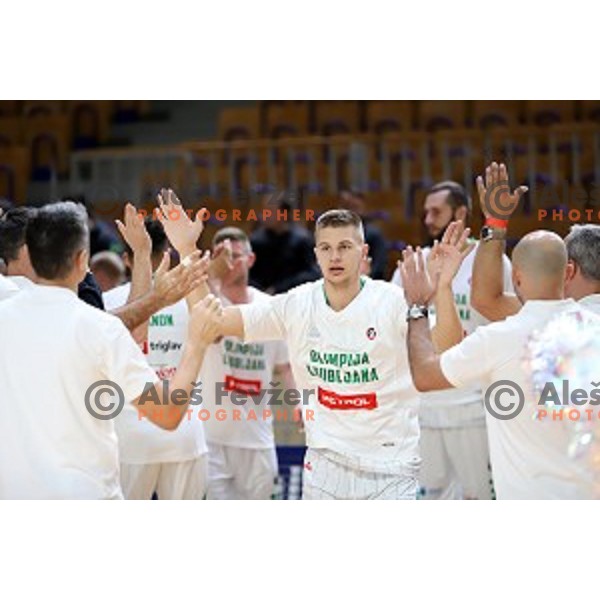 during Slovenian SuperCup basketball match between Petrol Olimpija and Sixt Primorska in Tivoli Hall, Ljubljana on September 24,2018