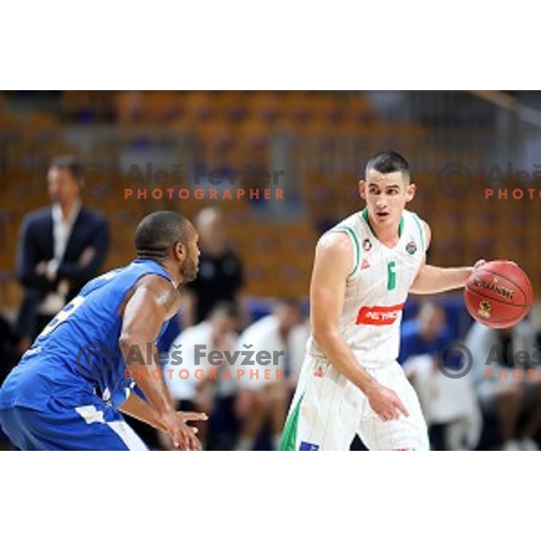 during Slovenian SuperCup basketball match between Petrol Olimpija and Sixt Primorska in Tivoli Hall, Ljubljana on September 24,2018
