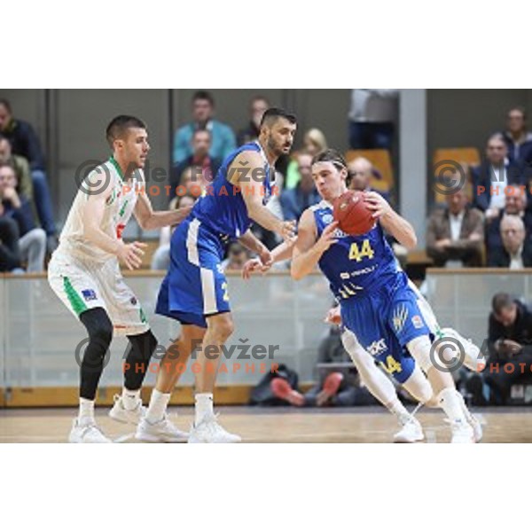 Luka Voncina during Slovenian SuperCup basketball match between Petrol Olimpija and Sixt Primorska in Tivoli Hall, Ljubljana on September 24,2018