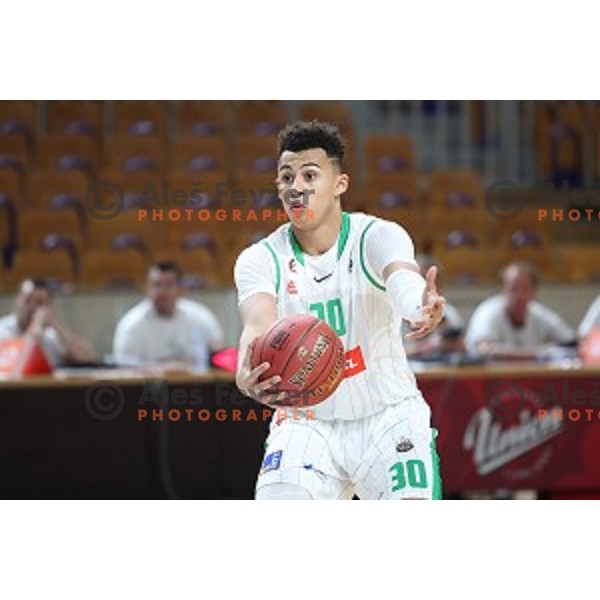 during Slovenian SuperCup basketball match between Petrol Olimpija and Sixt Primorska in Tivoli Hall, Ljubljana on September 24,2018