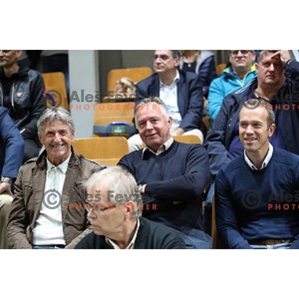 during Slovenian SuperCup basketball match between Petrol Olimpija and Sixt Primorska in Tivoli Hall, Ljubljana on September 24,2018