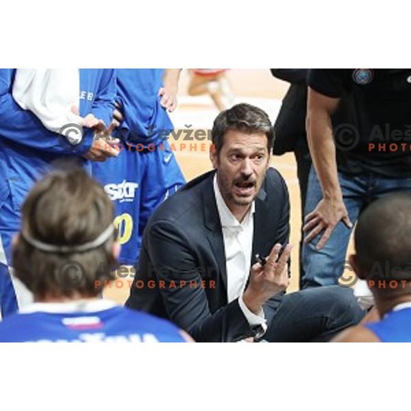 Jurica Golemac during Slovenian SuperCup basketball match between Petrol Olimpija and Sixt Primorska in Tivoli Hall, Ljubljana on September 24,2018