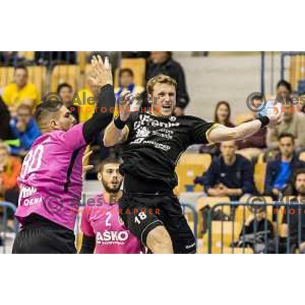 action during 1 NLB Leasing League match between Celje Pivovarna Lasko and Gorenje in Celje on October 3, 2018