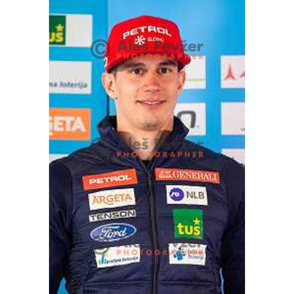 Zan Kranjec during Slovenian Winter National Team presentation in Maribor on October 4, 2018