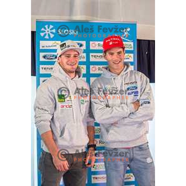Tim Mastnak and Zan Kosir during Slovenian Winter National Team presentation in Maribor on October 4, 2018