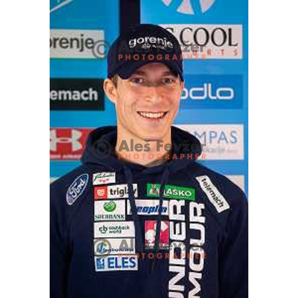 Jurij Tepes during Slovenian Winter National Team presentation in Maribor on October 4, 2018