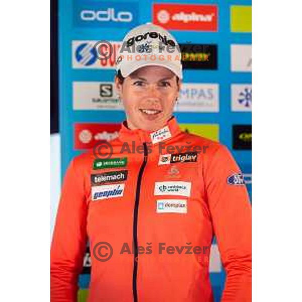 Vesna Fabjan during Slovenian Winter National Team presentation in Maribor on October 4, 2018