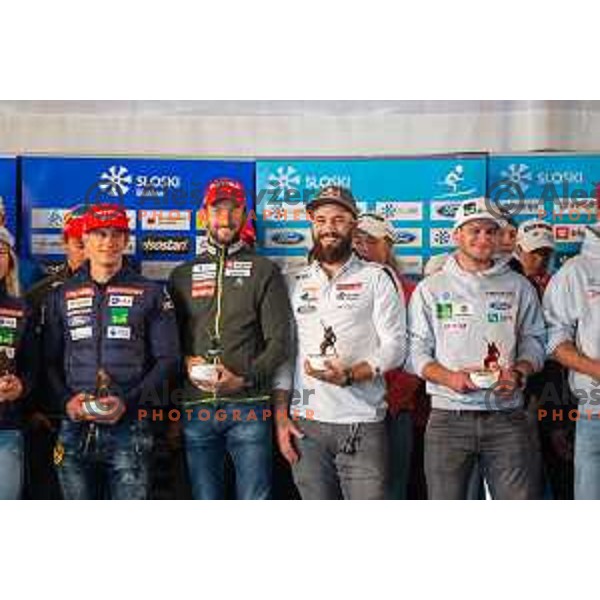 Jakov Fak, Filip Flisar during Slovenian Winter National Team presentation in Maribor on October 4, 2018