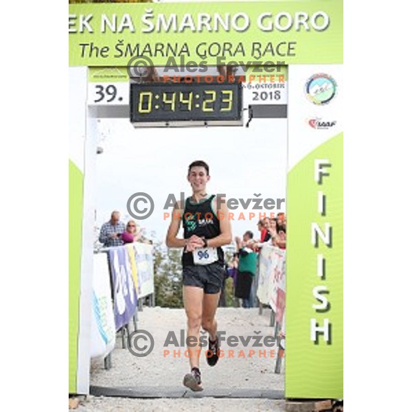 Timotej Becan (SLO) during the 39.Smarna gora race, WMRA World Cup Final, Ljubljana, Slovenia on October 6, 2018