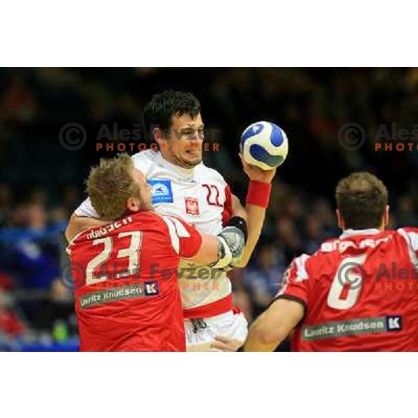 Norway, Stavanger, 23/01/2008. Marcin LIJEWSKI (22) during the second European Handball Championship match against Denmark.