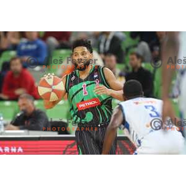 Scott Reynolds of Petrol Olimpija in action during 2018-2019 ABA league basketball match between Petrol Olimpija and Zadar in SRC Stozice on October 14, 2018