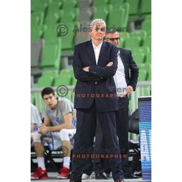 Ales Pipan during 2018-2019 ABA league basketball match between Petrol Olimpija and Zadar in SRC Stozice on October 14, 2018