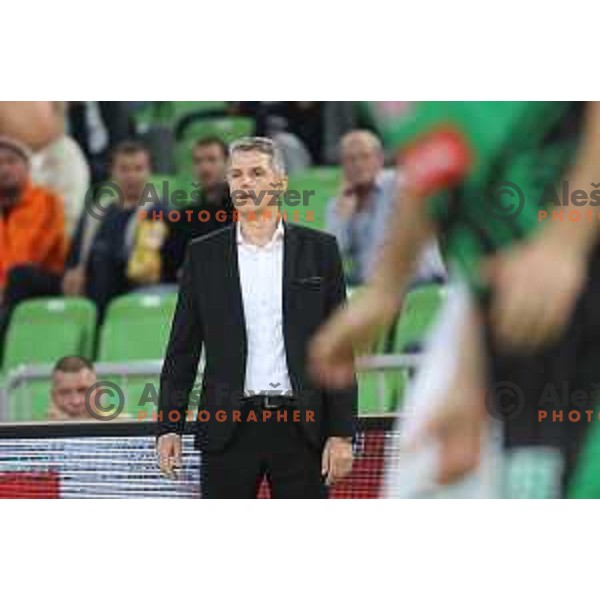Zoran Martic of Petrol Olimpija in action during 2018-2019 ABA league basketball match between Petrol Olimpija and Zadar in SRC Stozice on October 14, 2018