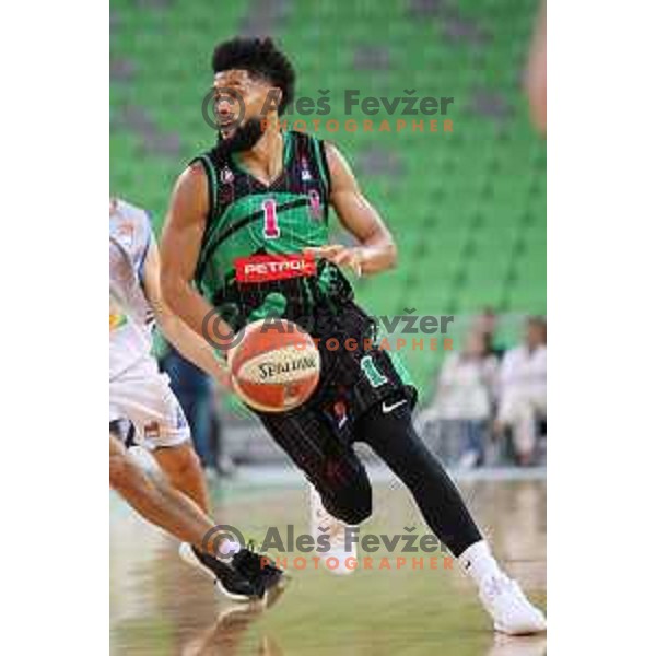 Scott Reynolds of Petrol Olimpija in action during 2018-2019 ABA league basketball match between Petrol Olimpija and Zadar in SRC Stozice on October 14, 2018