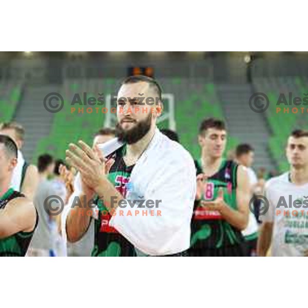 Bojan Radulovic of Petrol Olimpija in action during 2018-2019 ABA league basketball match between Petrol Olimpija and Zadar in SRC Stozice on October 14, 2018