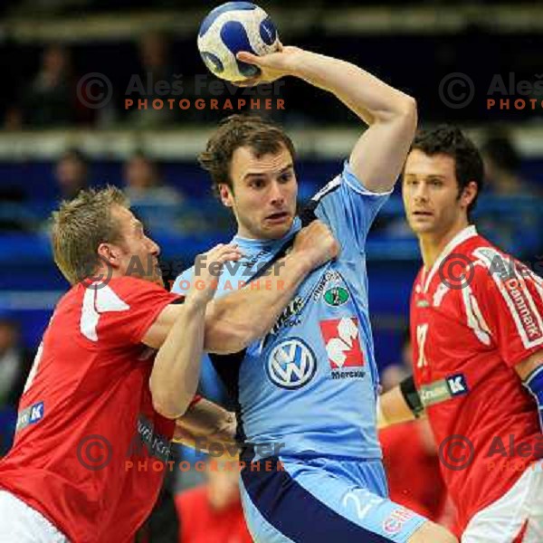 Norway, Stavanger, 24/01/2008. Uros ZORMAN (23) during European Handball Championship main round match Slovenia - Denmark.