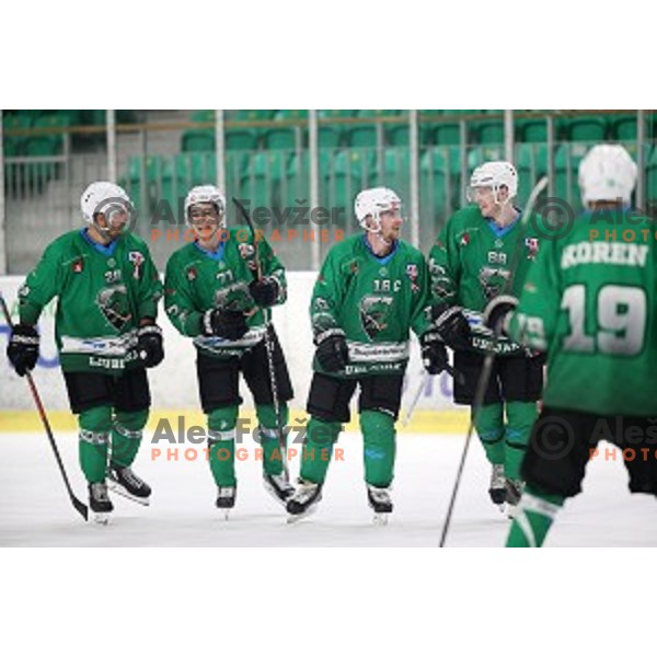 Ales Music of SZ Olimpija in action during Alps League ice-hockey match between SZ Olimpija and Asiago in Tivoli Hall, Ljubljana, Slovenia on October 20, 2018
