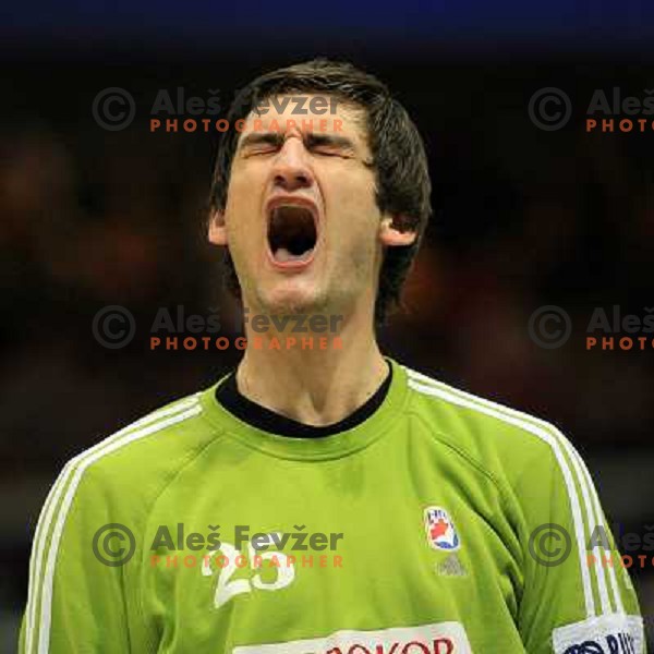  Norway, Stavanger, 24/01/2008. Mirko ALILOVIC (25) screaming during the European Handball Championship main round match Croatia - Norway.